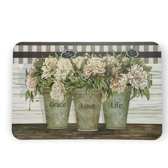 CounterArt Vintage Farmhouse Placemats Reversible Rectangular Placemat Set of 4 - Picture 6 of 12